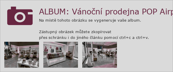 DECOLED OUTLET POP Airport – vánoční prodejna